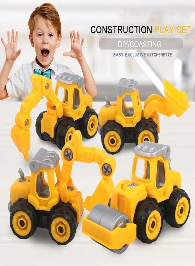 KITIKITTZ DIY Take Apart Toy Cars - Construction Digger Sand Toys for Kids | Gifts for 3-8 Year Old Boys & Girls (Yellow) - Image 3